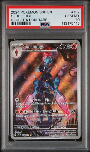 PSA 10 Ceruledge 197 Illustration Rare by Schmutzfink TCG on MYNTED