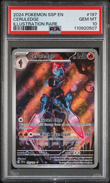 PSA 10 Ceruledge 197 Illustration Rare by Schmutzfink TCG on MYNTED
