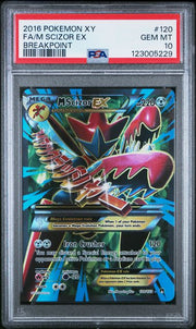 PSA 10 GEM MINT - M SCIZOR EX - BREAKPOINT - 120/122 by TBD TCG on MYNTED