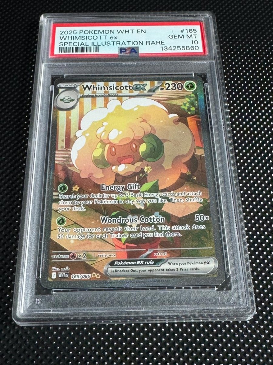 PSA 10 GEM MT - Whimsicott ex - White Flare - 165/086 by TBD TCG on MYNTED
