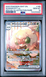 PSA 10 GEM MT - Whimsicott ex - White Flare - 165/086 by TBD TCG on MYNTED