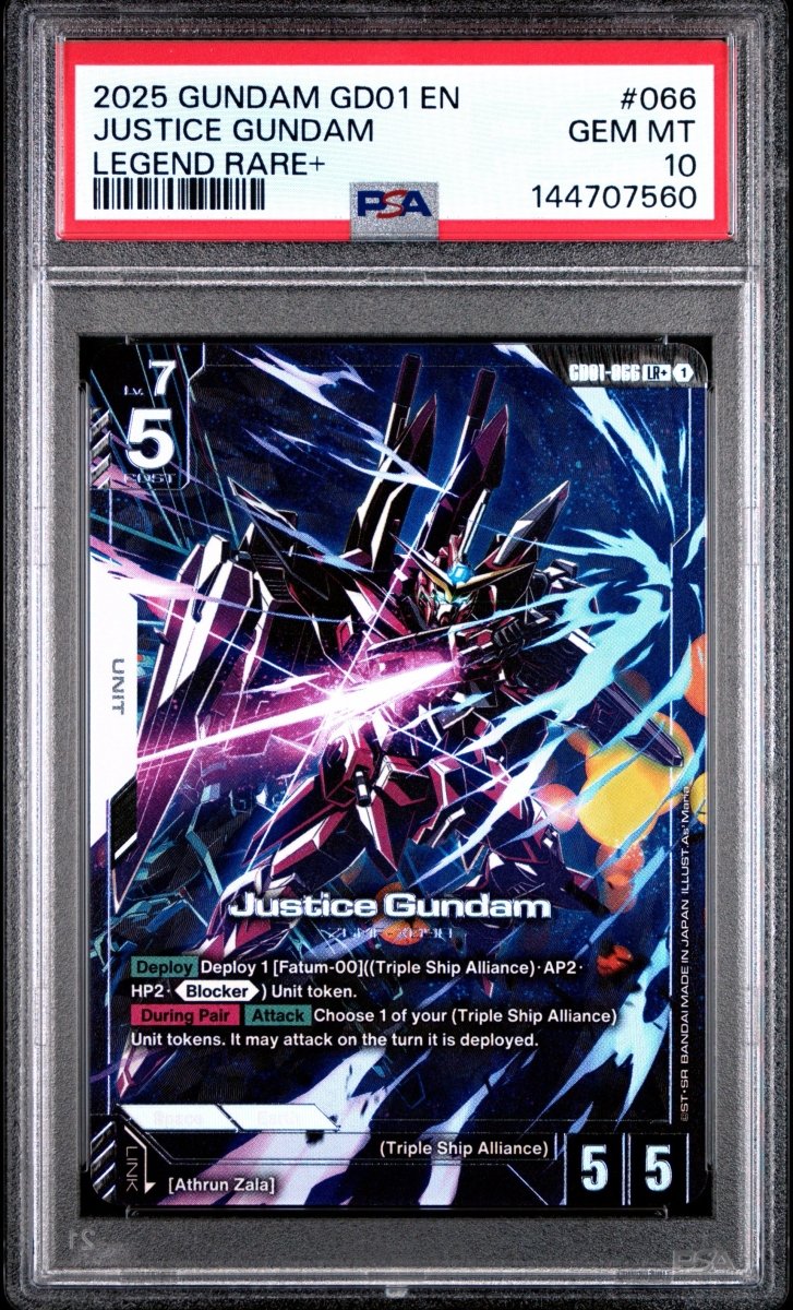 PSA 10 - Gundam - Freedom and Justice - LR+ (2 Slab Bundle) by TCGDON on MYNTED