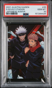 PSA 10 - Jujutsu Kaisen (JJK) - Gojo and Itadori - Japanese Wafer - SP by TCGDON on MYNTED