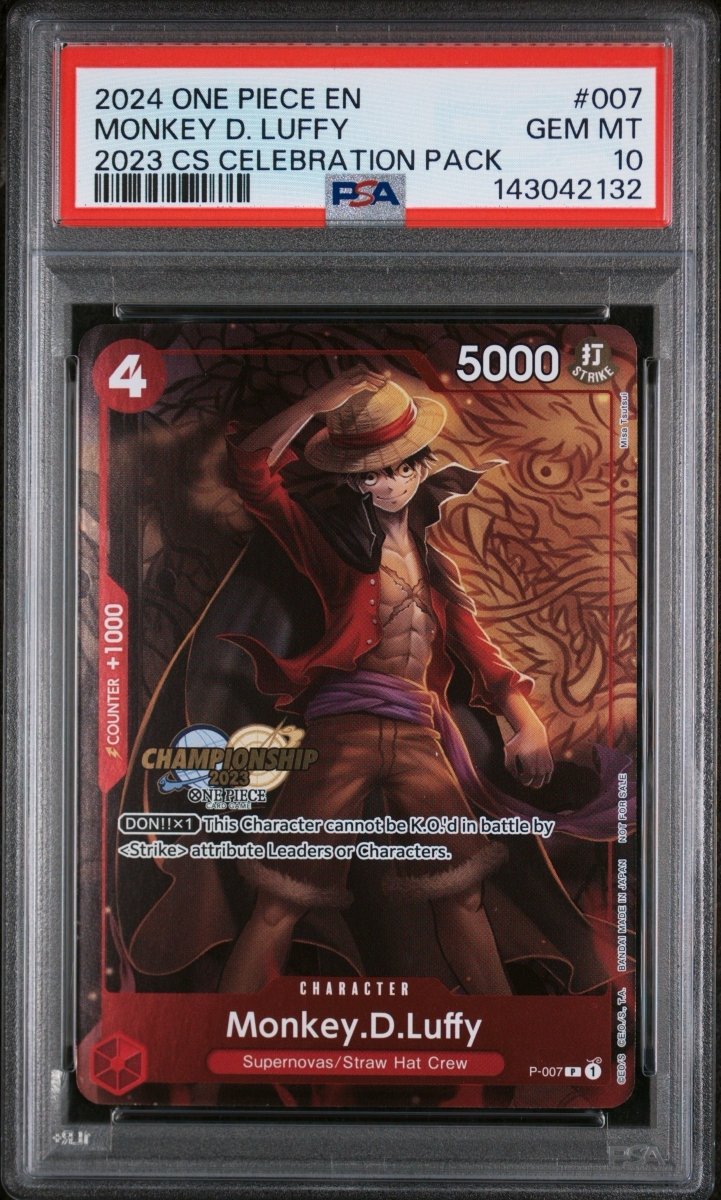 PSA 10 - Monkey D Luffy - 2023 CS Celebration Pack (Championship Stamp) by TCGDON on MYNTED