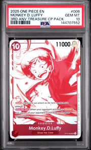 PSA 10 - Monkey D Luffy - 3rd Anniversary CP Pack by TCGDON on MYNTED