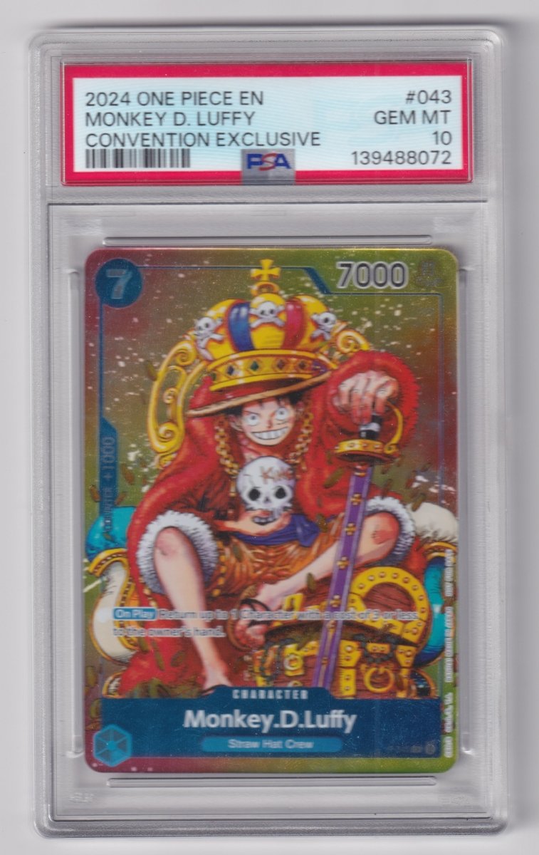 PSA 10 MONKEY D. LUFFY CONVENTION EXCLUSIVE by tradin9ape on MYNTED