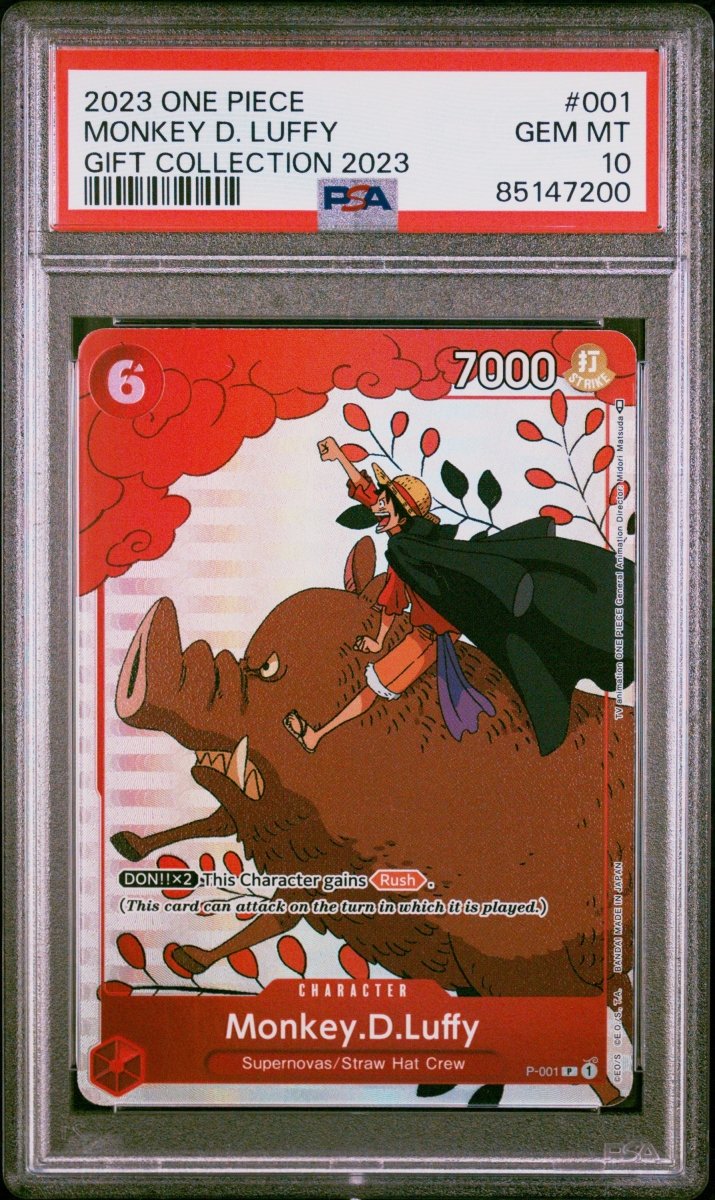PSA 10 - Monkey D Luffy - Gift Collection 2023 by TCGDON on MYNTED