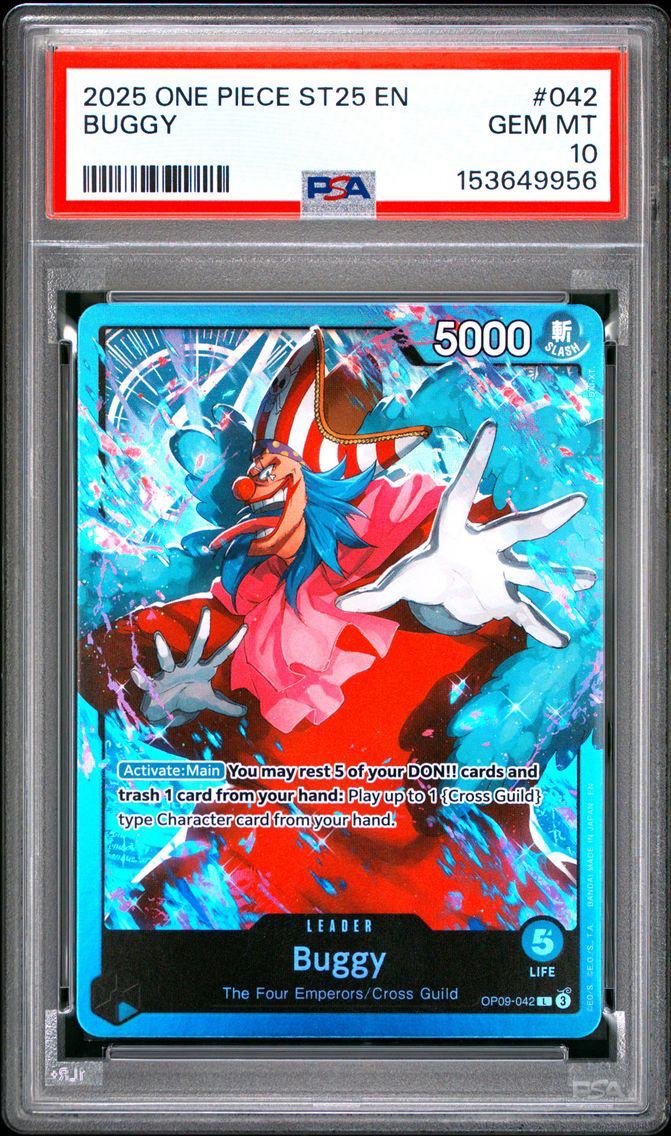 PSA 10 - One Piece - Buggy - ST25 - Alternate Art Leader by TCGDON on MYNTED