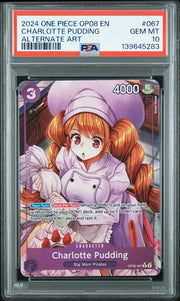 PSA 10 - One Piece - Charlotte Pudding - OP08 by TCGDON on MYNTED