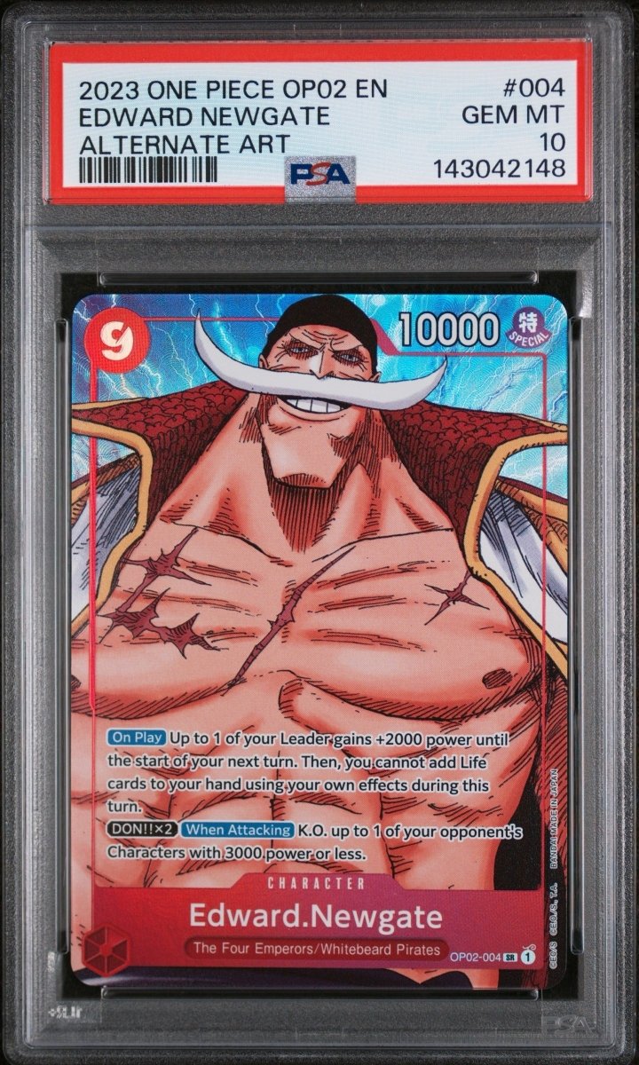 PSA 10 - One Piece Edward Newgate Whitebeared - OP02 - Manga Art Alt Art by TCGDON on MYNTED