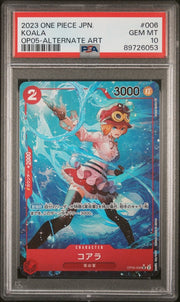 PSA 10 - One Piece - Koala - Alt Art - OP05 by TCGDON on MYNTED