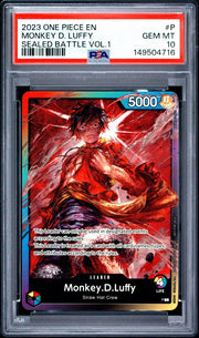 PSA 10 - One Piece - Monkey D Luffy - Sealed Battle Vol 1 - Akira Egawa by TCGDON on MYNTED