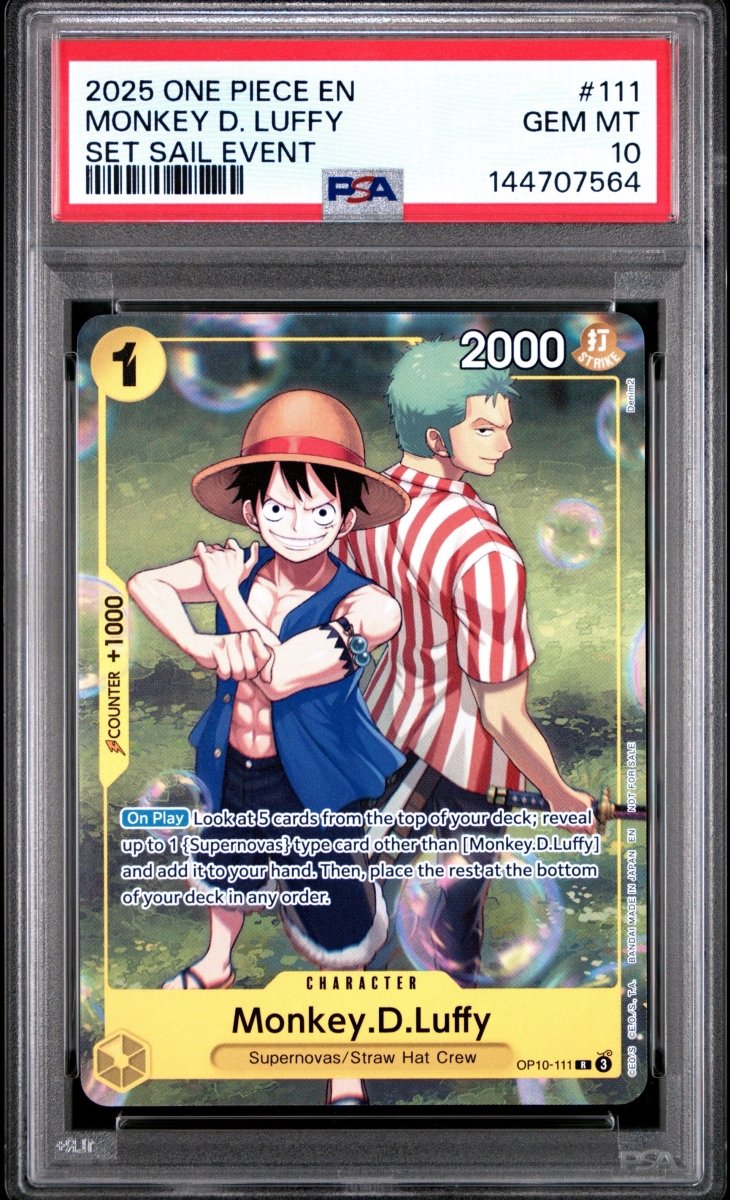 PSA 10 - One Piece - Monkey D Luffy - Set Sail Event by TCGDON on MYNTED