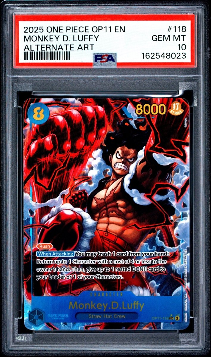 PSA 10 - One Piece - Monkey D Luffy - Snakeman - SEC Alt Art - OP11 by TCGDON on MYNTED