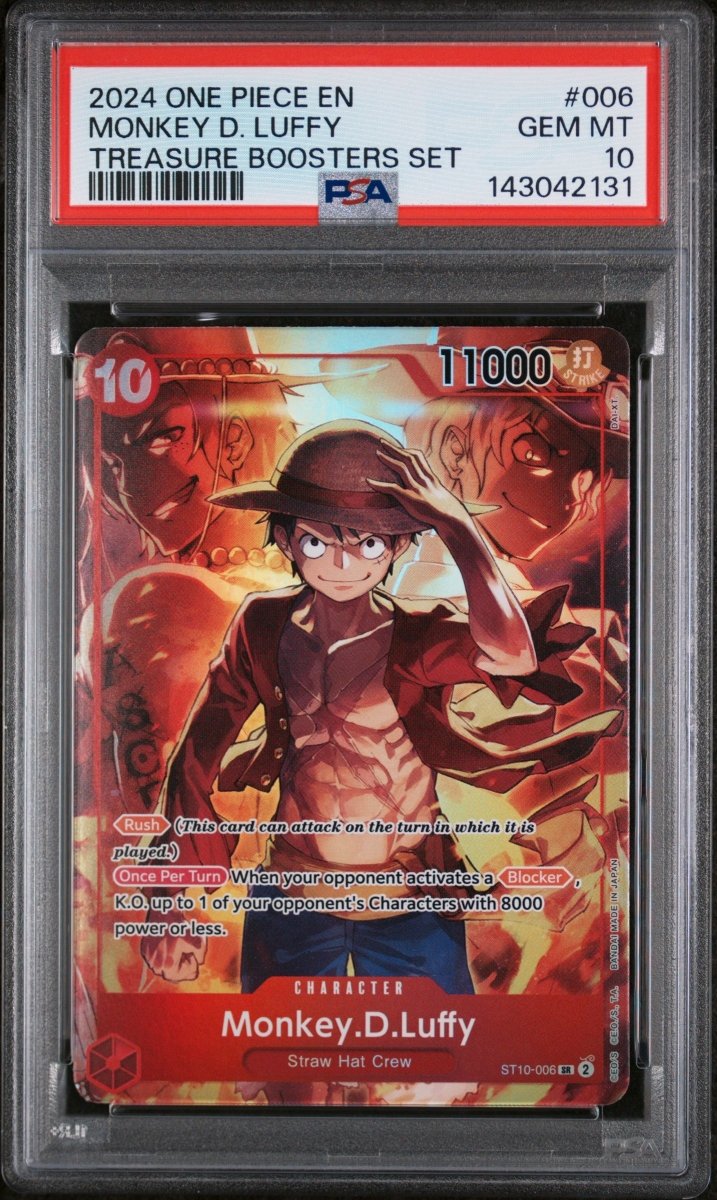 PSA 10 - One Piece - Monkey D Luffy - Treasure Booster Set by TCGDON on MYNTED