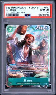 PSA 10 - One Piece - Shanks - OP14-EB04 by TCGDON on MYNTED