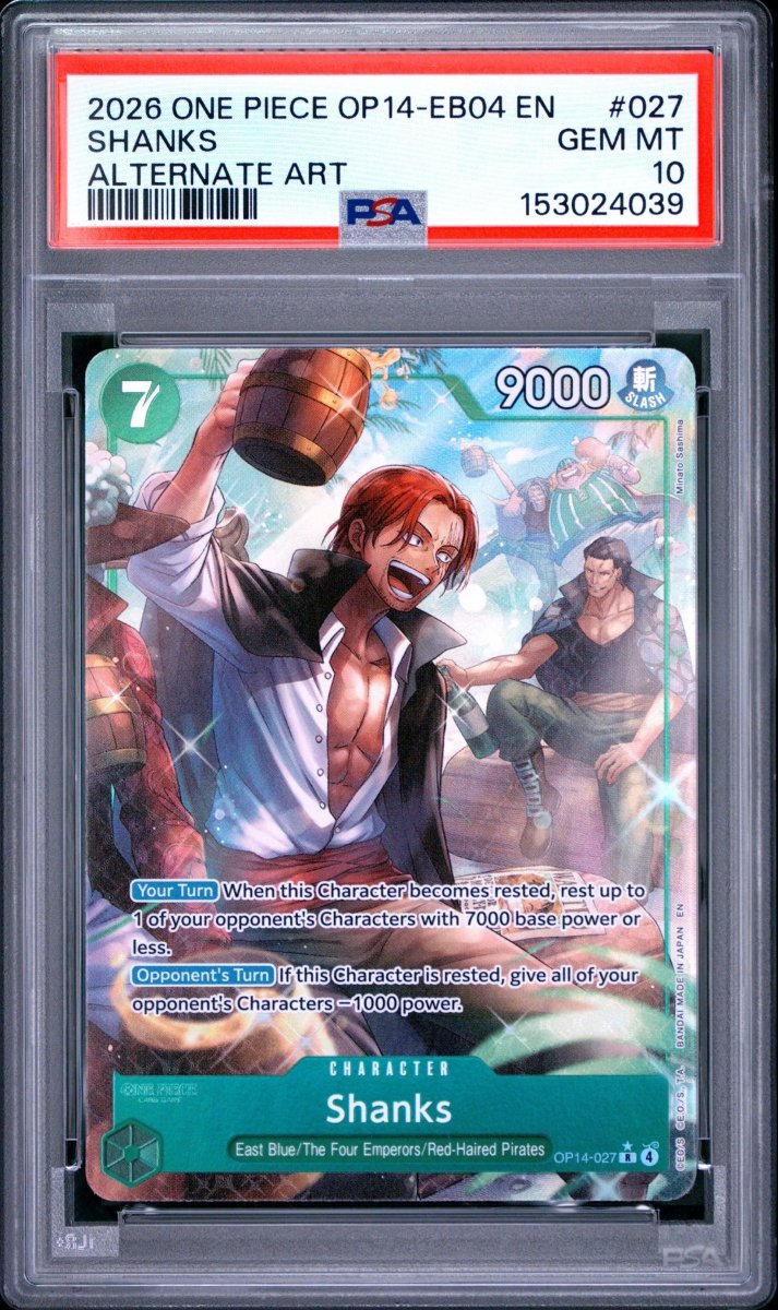 PSA 10 - One Piece - Shanks - OP14-EB04 by TCGDON on MYNTED