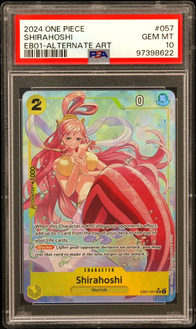 PSA 10 - One Piece - Shirahoshi - EB01 by TCGDON on MYNTED