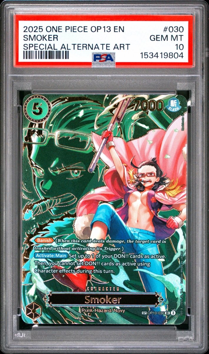 PSA 10 - One Piece - Smoker - SP - OP13 by TCGDON on MYNTED