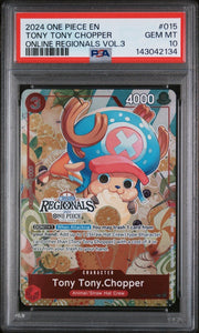 PSA 10 - One Piece - Tony Tony Chopper - Online Regionals Vol 3 (POP 24!) by TCGDON on MYNTED