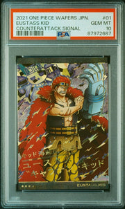 PSA 10 - One Piece Vintage - Eustass Kid - Countnerattack Signal - 2021 - One Piece Wafers by TCGDON on MYNTED