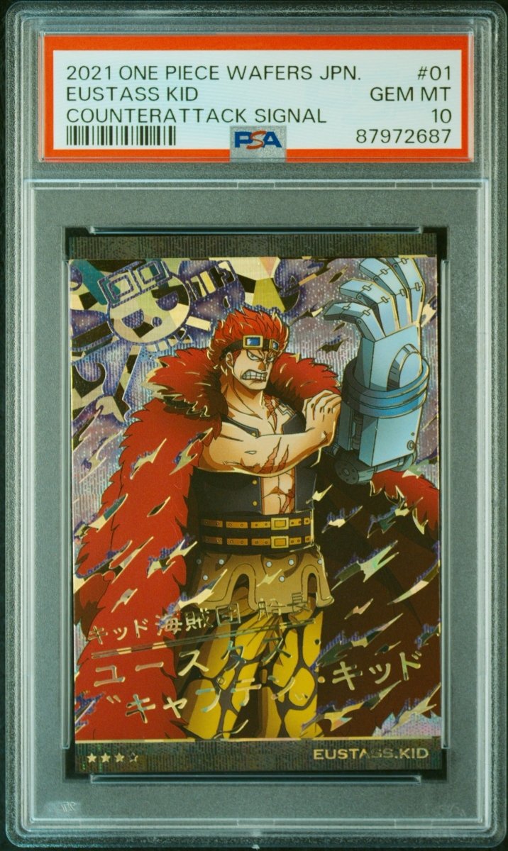 PSA 10 - One Piece Vintage - Eustass Kid - Countnerattack Signal - 2021 - One Piece Wafers by TCGDON on MYNTED