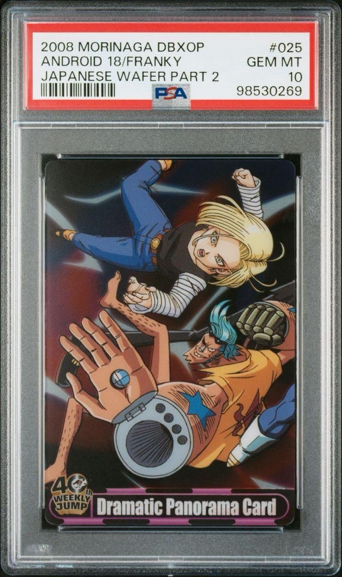 PSA 10 - One Piece x Dragon Ball - Android 18 / Franky - Dramatic Panorama Card by TCGDON on MYNTED