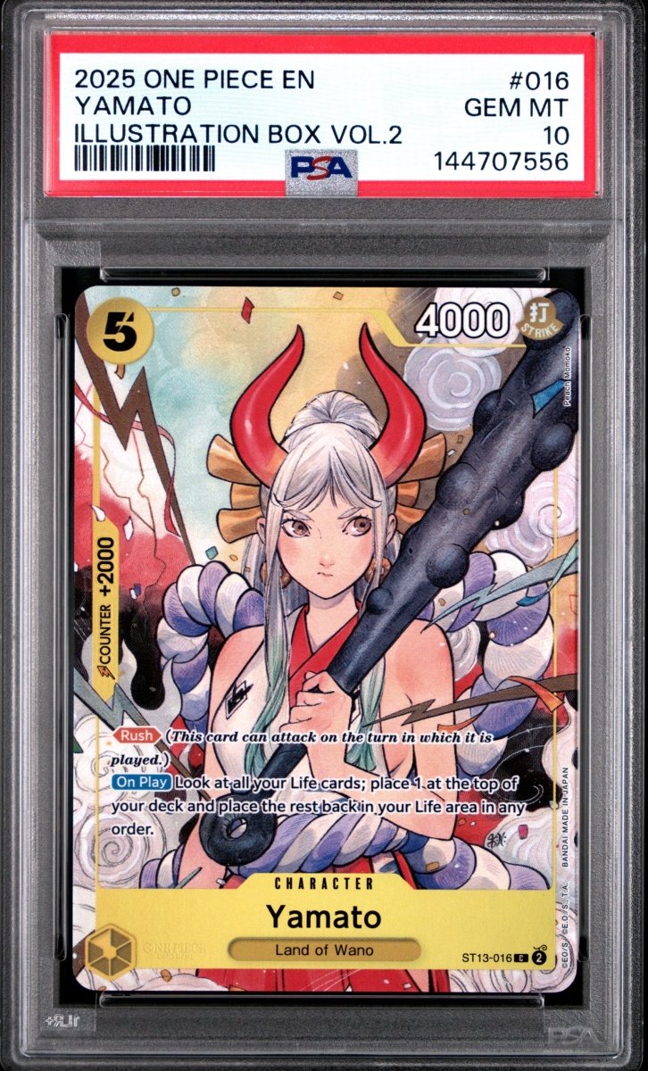 PSA 10 - One Piece - Yamato - Illustration Box Vol 2 - Peach Momoko - Textured by TCGDON on MYNTED