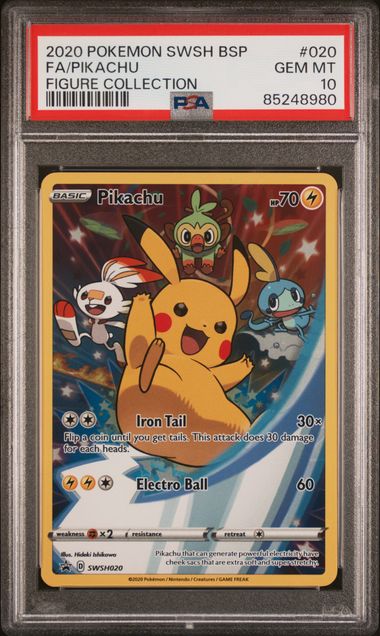 PSA 10 Pikachu Sword & Shield Promo Promo SWSH020 by Schmutzfink TCG on MYNTED