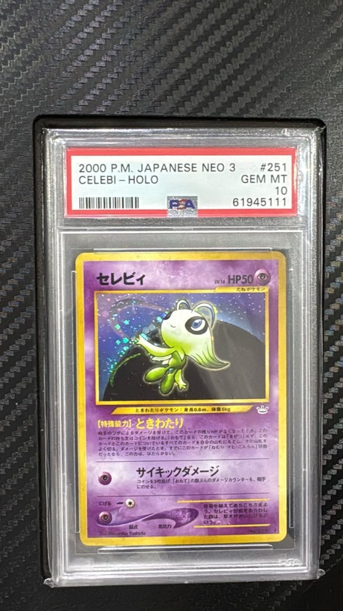 PSA 10 POKEMON JAPANESE NEO 3 251 CELEBI - HOLO by Sonys TCG on MYNTED