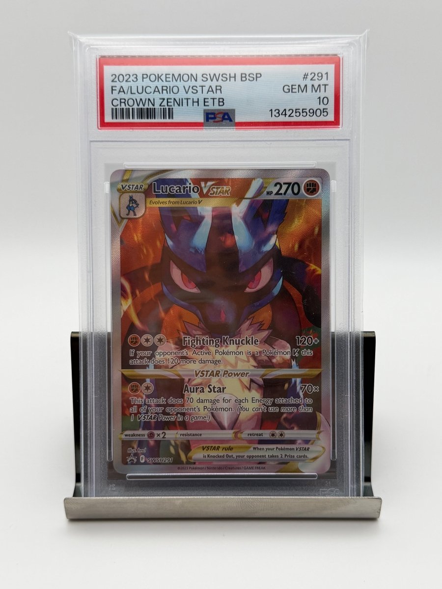 PSA 10 Pokémon Lucario Vstar SWSH291 Black Star Promo by Tribe TCG on MYNTED