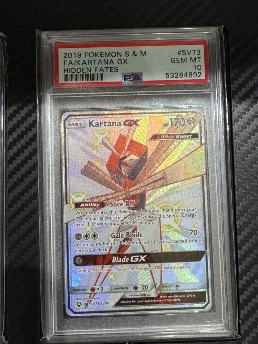 PSA 10 POKEMON SUN & MOON HIDDEN FATES SV73 FA/KARTANA GX HIDDEN FATES by Sonys TCG on MYNTED