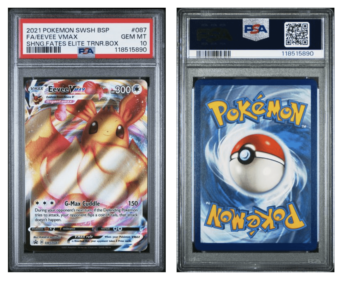 PSA 10 POKEMON SWSH BLACK STAR PROMO 087 FA/EEVEE VMAX SHNG.FATES ELITE TRNR.BOX by Sonys TCG on MYNTED