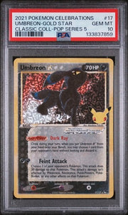 PSA 10 Pokémon Umbreon Gold Star 17 by Schmutzfink TCG on MYNTED