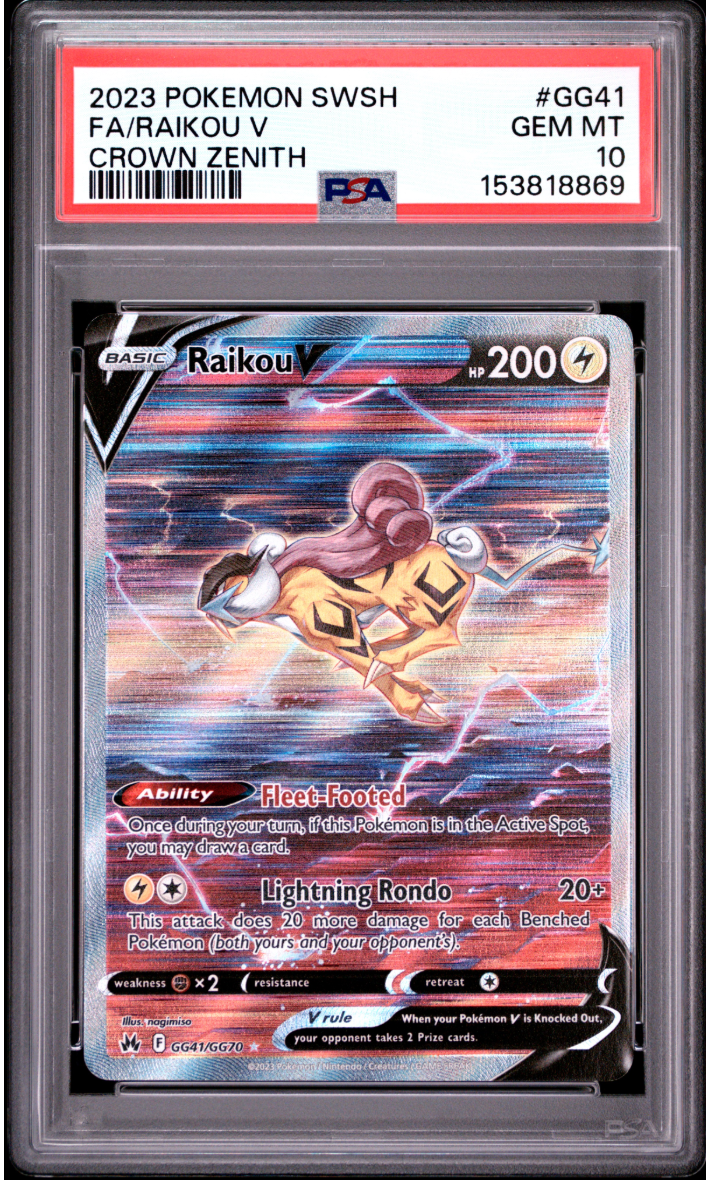 PSA 10 Raikou V by KM Collectibles on MYNTED