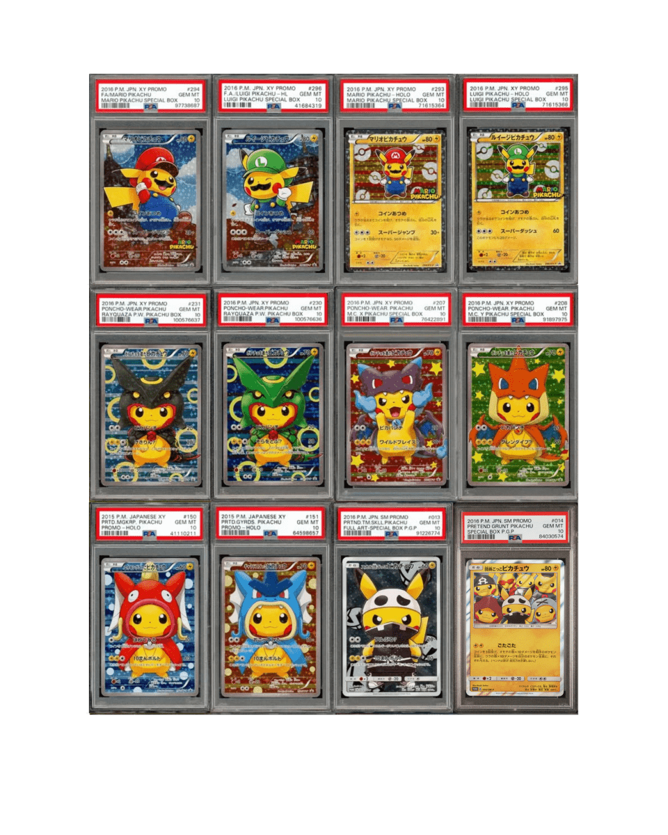 PSA 10 Set - Complete Poncho Pikachu by Ronin Collects on MYNTED