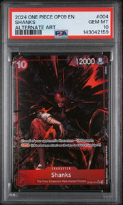 PSA 10 - Shanks - OP09 - Alt Art by TCGDON on MYNTED