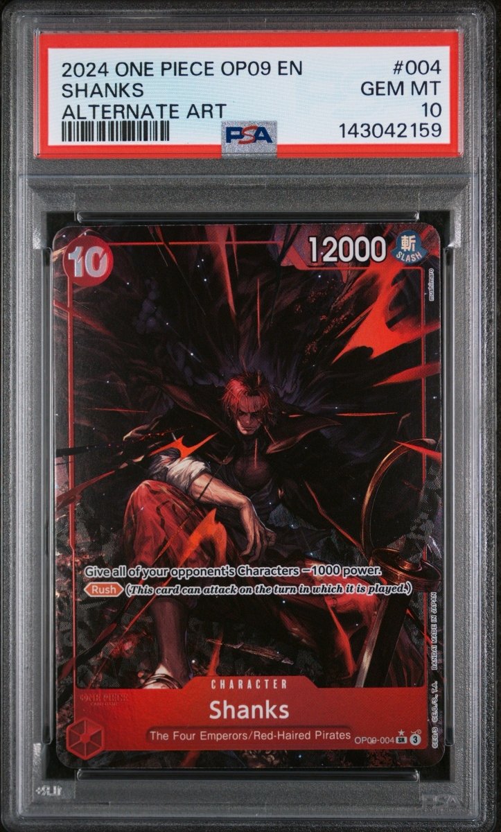 PSA 10 - Shanks - OP09 - Alt Art by TCGDON on MYNTED