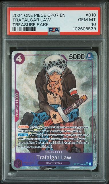 PSA 10 | Trafalgar Law (010) (TR) ST10 - 010 by Gem Mint Unc on MYNTED