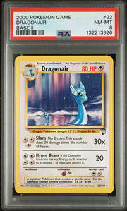 PSA 8 Pokémon Dragonair - Base Set 2  22 by The Archive Stop on MYNTED