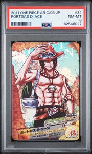 PSA 8 - Portgas D Ace - AR Carddass - Secret Mission (Textured) by TCGDON on MYNTED