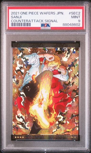 PSA 9 2021 One Piece Wafer Sanji by Luffy Collects on MYNTED