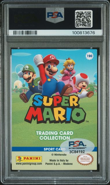 PSA 9 AUTO 10 2022 PANINI SUPER MARIO Signed by The Collector on MYNTED