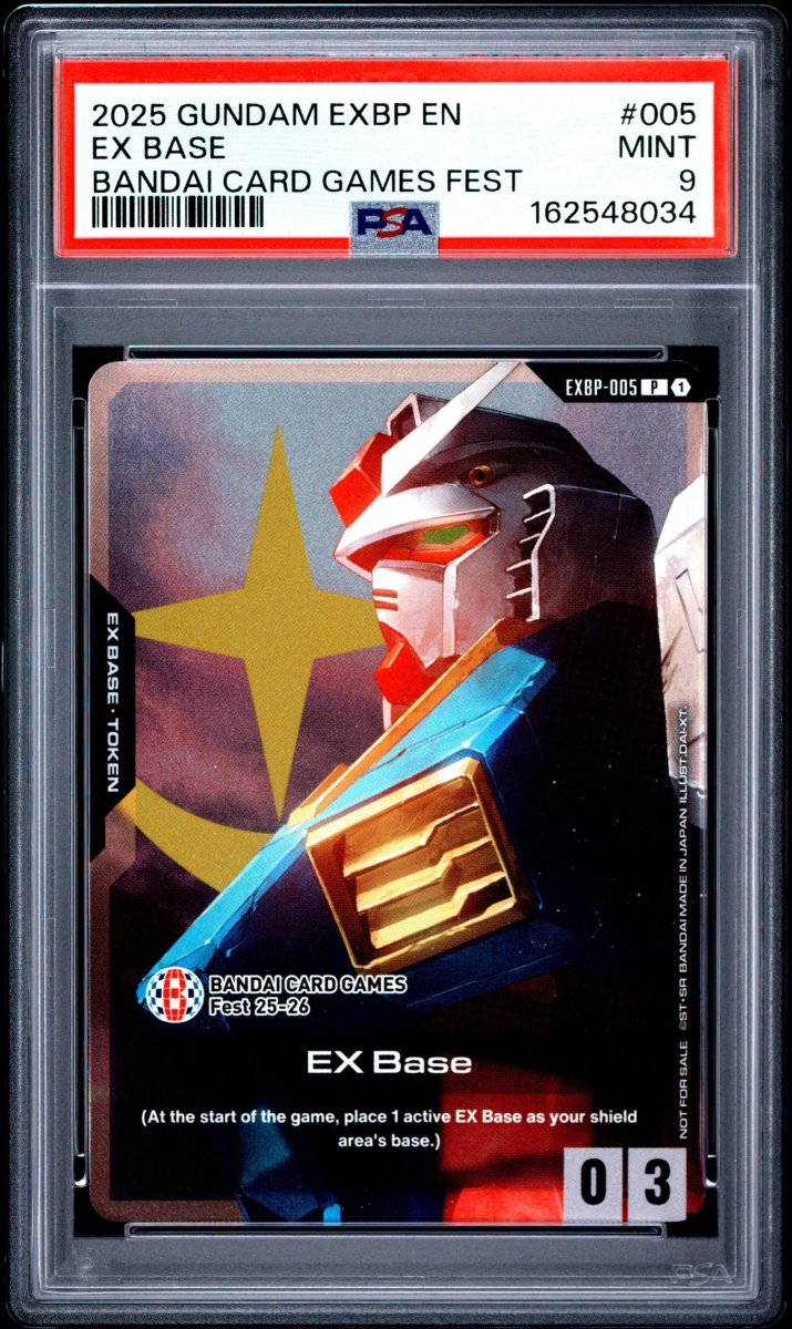 PSA 9 - Gundam - EX Base - RX-78-2 - Bandai Card Games Fest (Foiled) by TCGDON on MYNTED