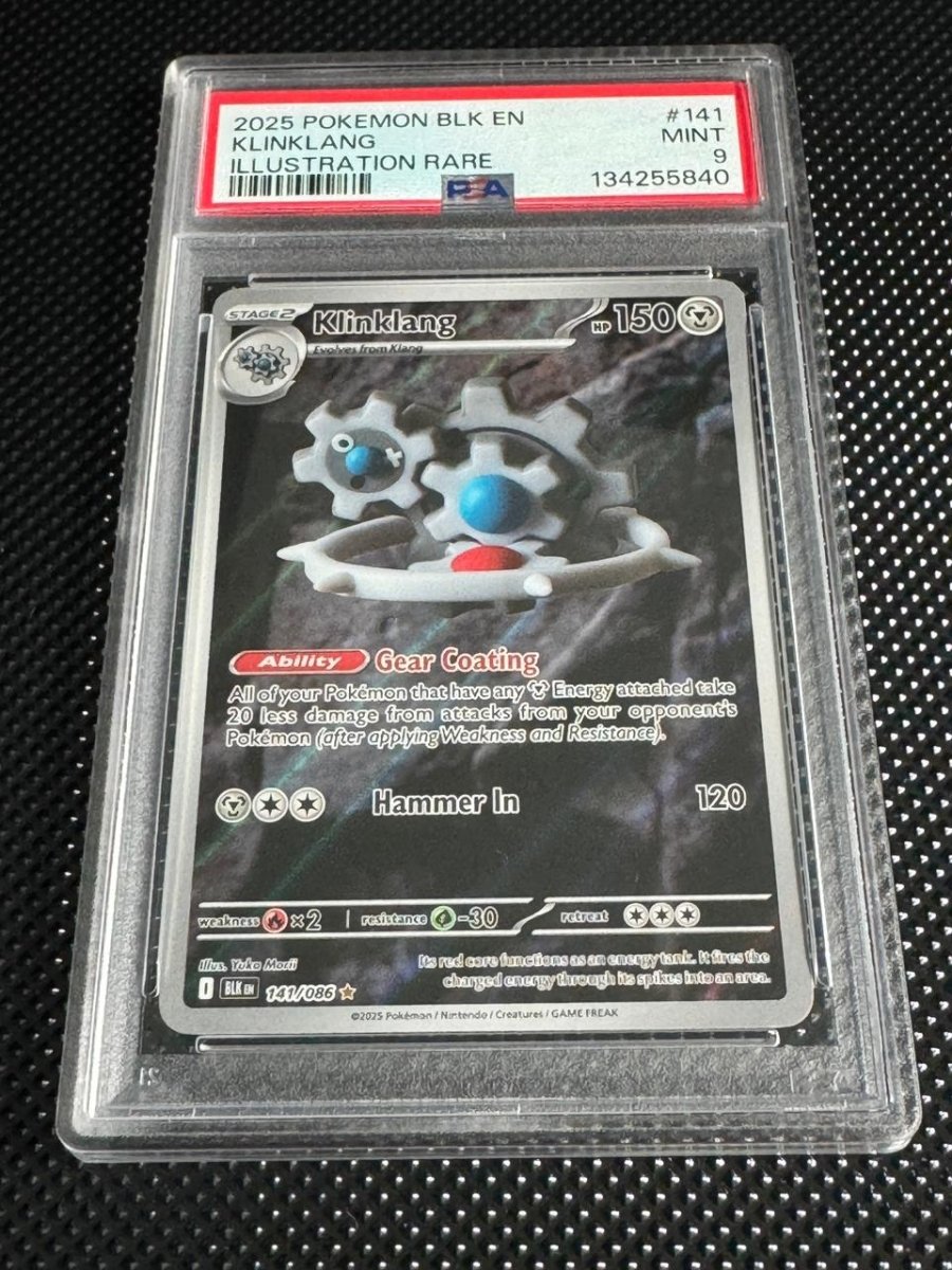PSA 9 MINT - Klinklang - Black Bolt - 141/086 by TBD TCG on MYNTED