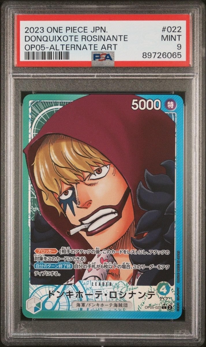 PSA 9 - One Piece - Donquixote Rosinante - Leader Alt Art by TCGDON on MYNTED