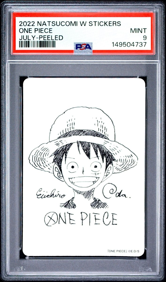 PSA 9 - One Piece - Monkey D Luffy with Eiichiro Oda signature (autograph) - 2022 Natsucomi W Stickers by TCGDON on MYNTED