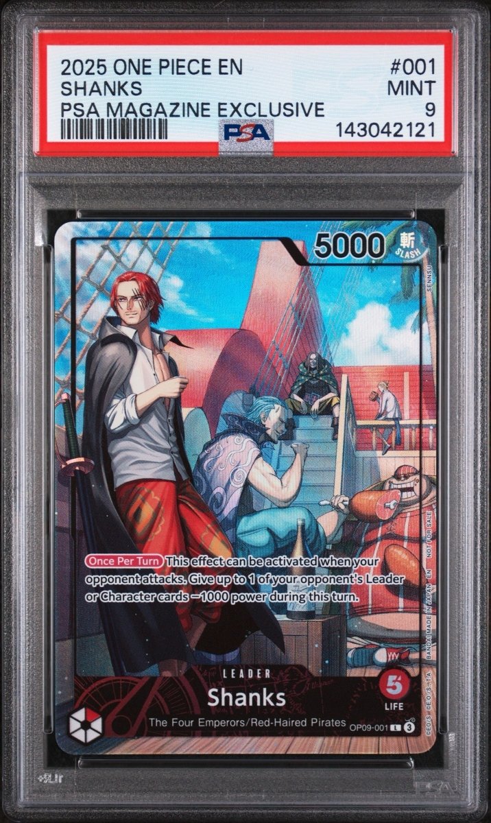 PSA 9 - One Piece - Shanks - PSA Magazine Exclusive by TCGDON on MYNTED