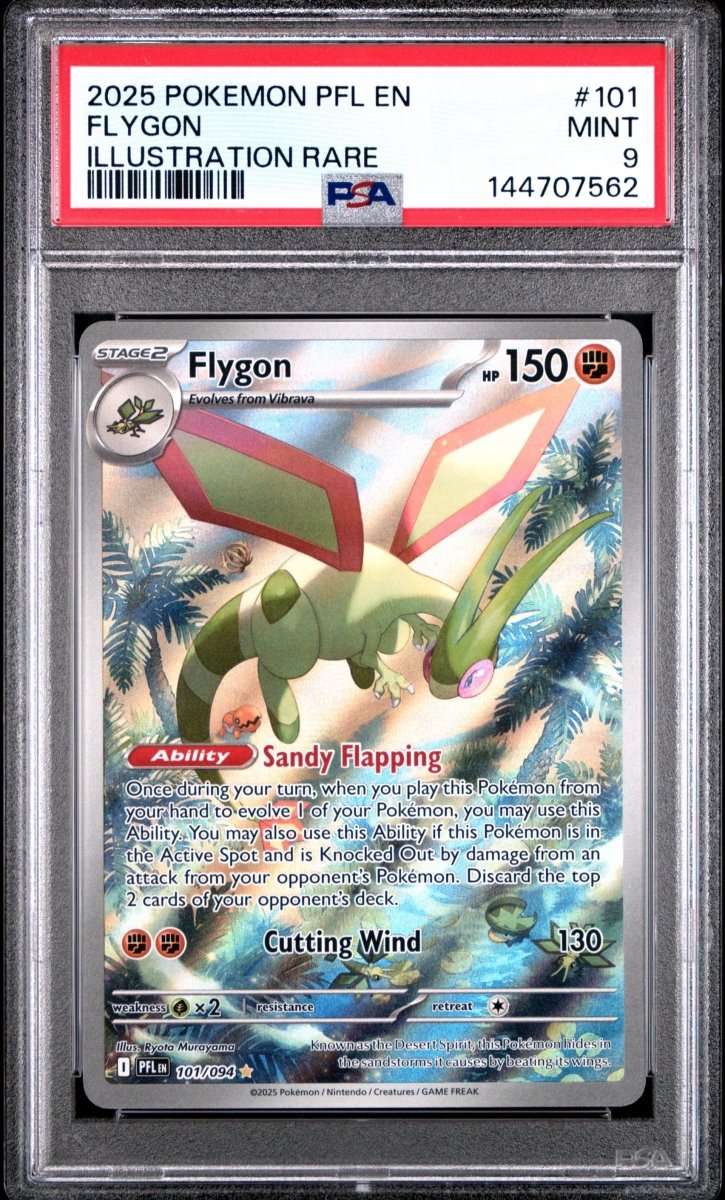 PSA 9 - Pokemon - Flygon - Illustration Rare - PFL by TCGDON on MYNTED