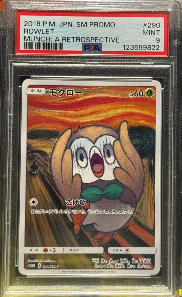 PSA 9 Rowlet Japanese Sun & Moon Promo by Shark Pop Culture on MYNTED